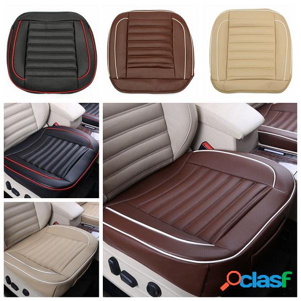 50x50cm PU Leather Car Cushion Seat Chair Cover Preto / Bege