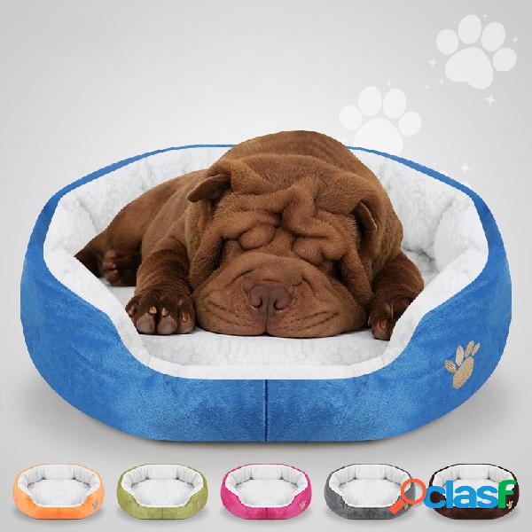 6 Cores Shearling Velo Pet Kennel Dog Cat Canil Rodada