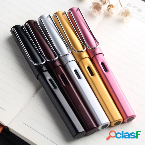 Alumínio Alloy Transparent Fountain Pen Business office