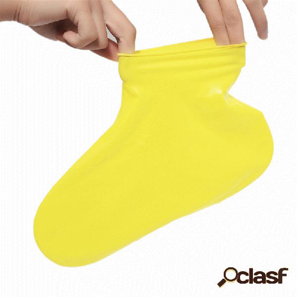 Anti-derrapante impermeável sapato capa reutilizável chuva