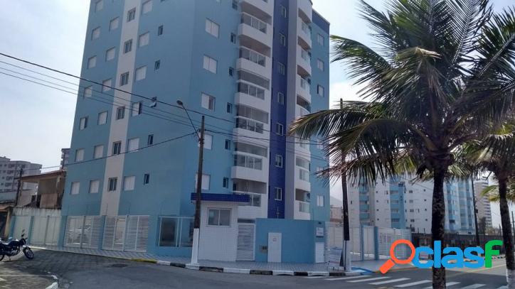 Apartamento novo 2 dorms terraço gourmet frente a praia