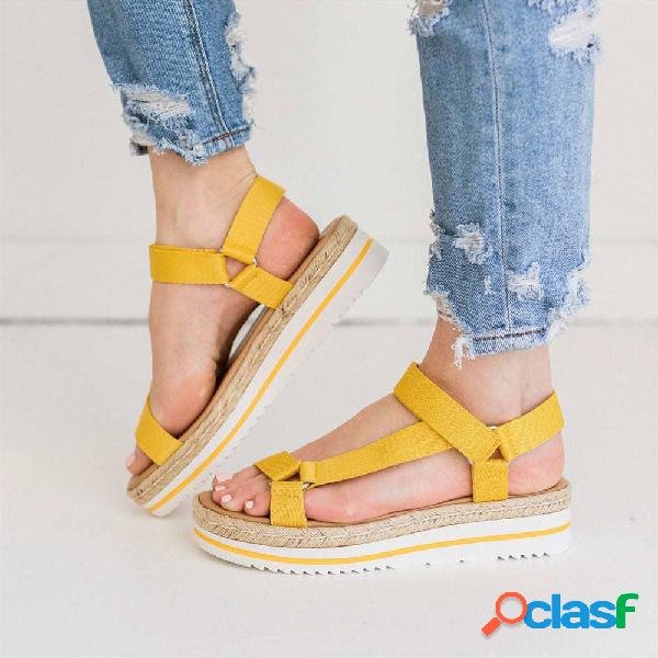 As mulheres aumentam Praia sandálias Flatform ocasionais