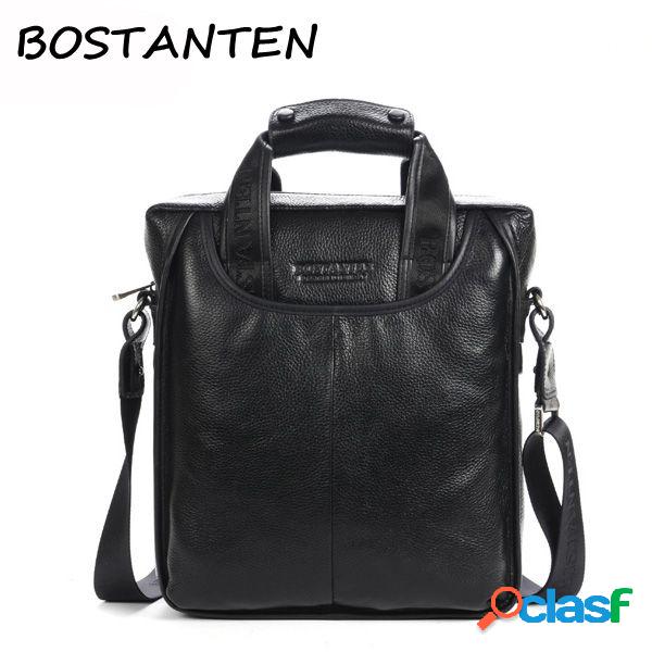 BOSTANTEN Bolsa Masculina Casual de Mão à Tiracolo