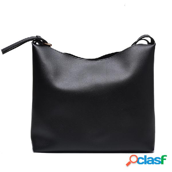 Balde de grande capacidade para mulheres Bolsa Ombro Bolsa