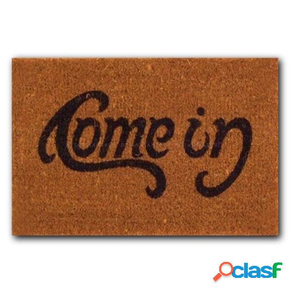 Bem-vindo Come In Rubber Door Mat Floor Pad Non Slip Outdoor
