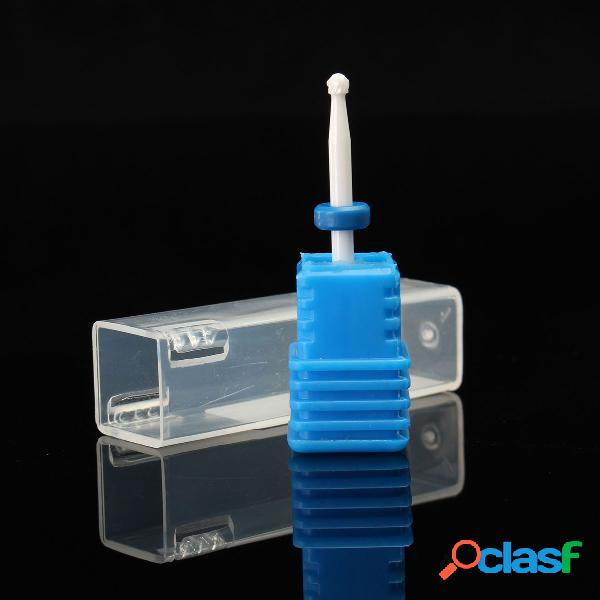 Blue Ceramic Nail Drill Bits Flame Bit For Nails Manicure