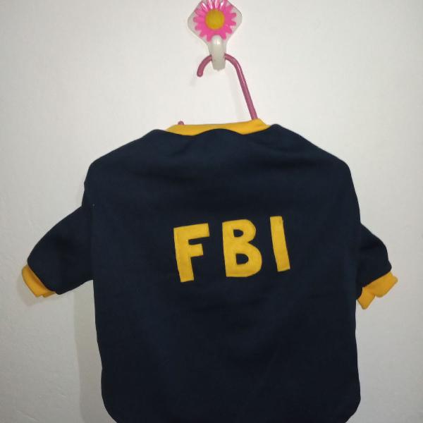 Blusa para cachorro FBI