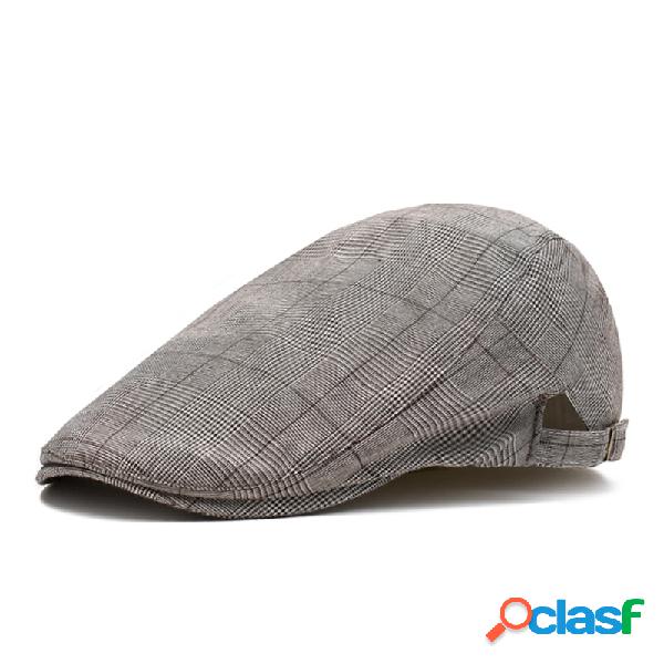 Boina Retro Chapéu Lazer Mothproof Listra Manta De Algodão