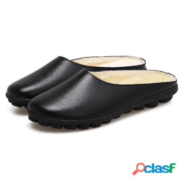 Botas de couro sem sola