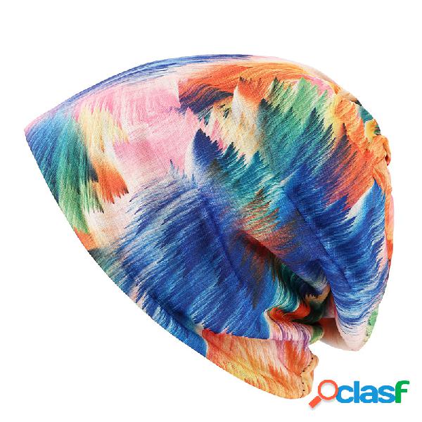 Cachecol de chapéu duplo Impressão a cores Stripe Fashion