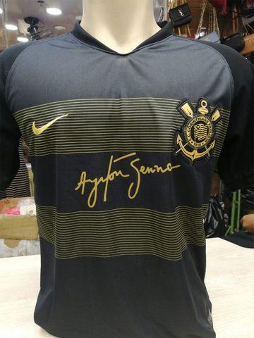 Camisa Futebol Corinthians Oficial Importada Ayrton Senna