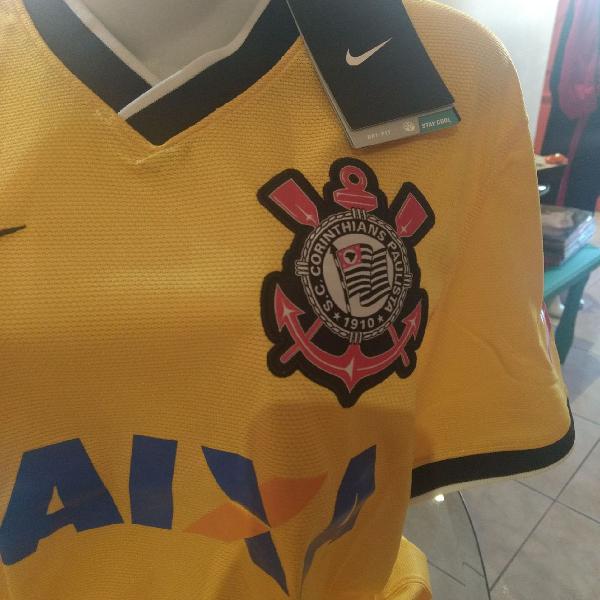 Camisa oficial Corinthians ano 2014 Nike Dry fit.