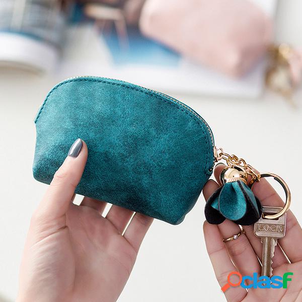 Candy Color Shell Bolsa de moedas bonitas Sacos de chaveiro