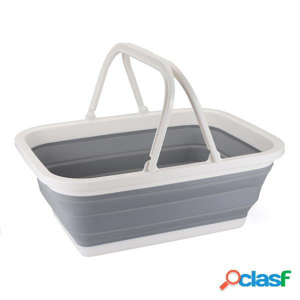 Cesta plástica dobrável multifuncional do armazenamento do