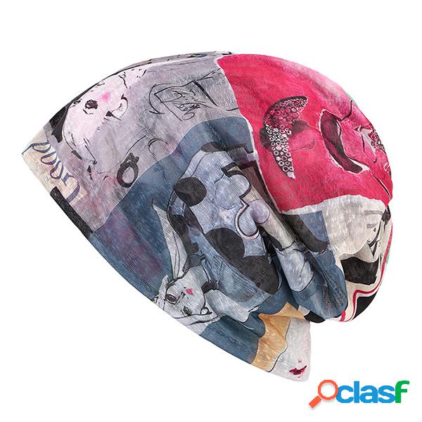 Chapéu de Beanie Com Impressão Arte Outdoor Multi-Função