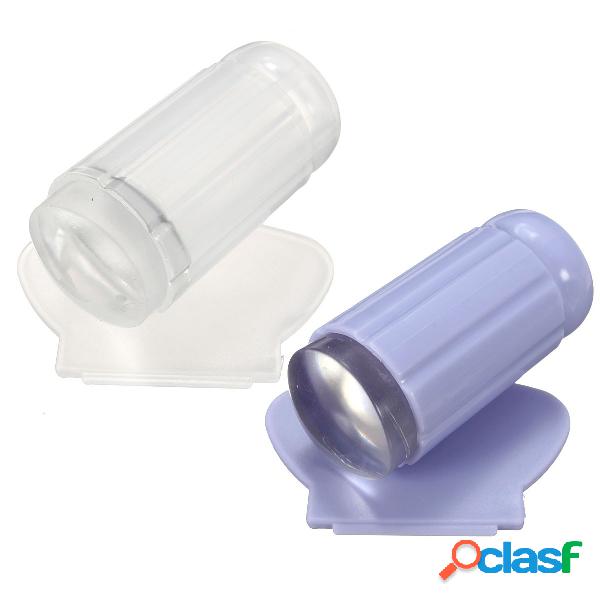 Clear Silicone Nail Art Polish Stamper Stamping Printer