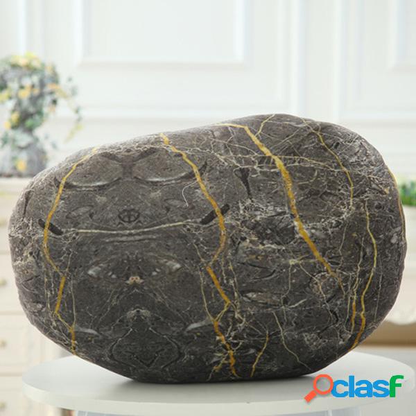 Creative 3D Simulation Stone Pillow Backrest Cobblestone