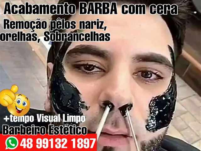 Depilação masculina barbearia