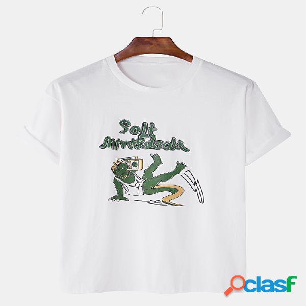 Desenhos animados engraçados do crocodilo de sal dos homens