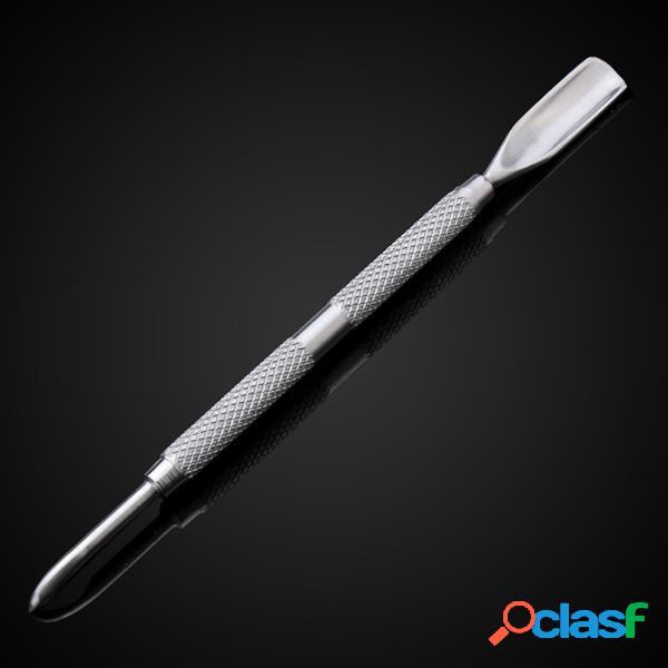 Double End Stainless Steel Cuticle Nail Art Pusher Removedor