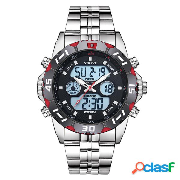 Esporte Dual Display Digital Assista Chronograph Alarm