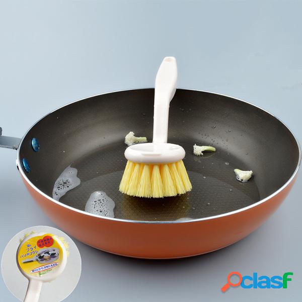 Estilo japonês estilo simples branco pote escova de limpeza
