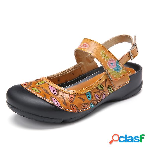 Folkways fivela de metal de couro pintado à mão escavar