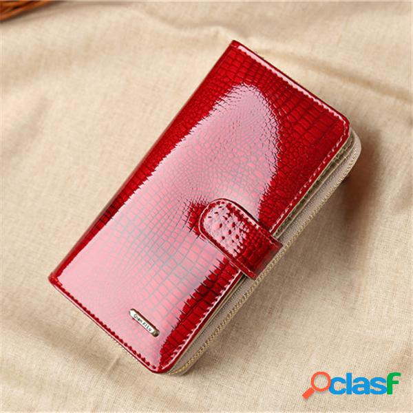 Genuine Leather Stylish Multi-slots Wallet Card Holder Purse