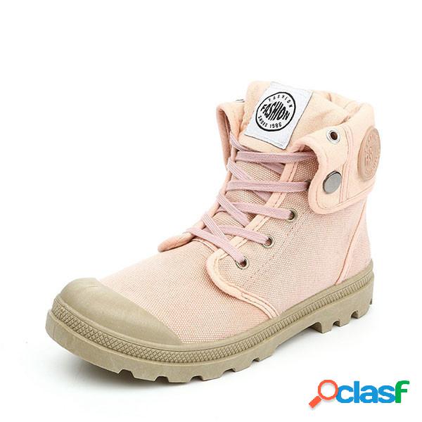 High Top Canvas Outdoor Activities Botas anti-derrapantes