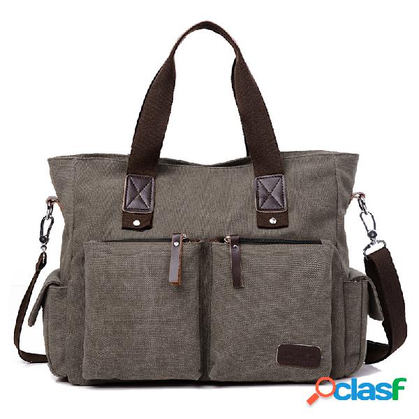 Homens Casual Large Capacity Shoulder Bolsa Pastas
