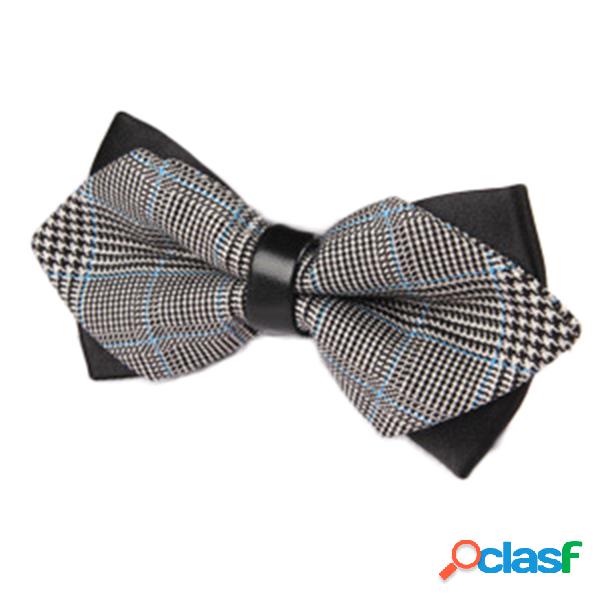 Homens Estilo Britânico Listras Bowknot Casamento Soild Cor