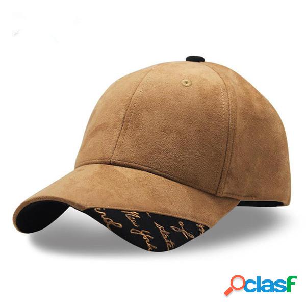 Homens Mulheres Deerskin Patchwork Boné De Beisebol