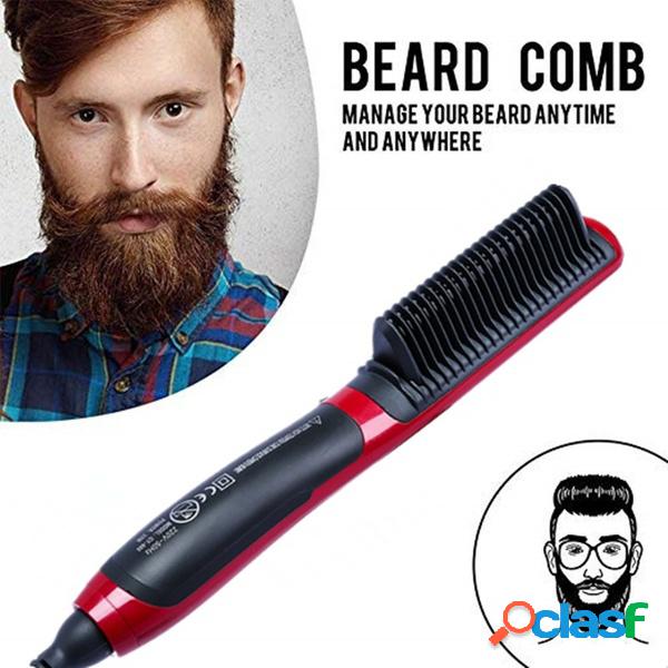 Homens Quick Beard Straightener Pente Multi-funcional Cabelo