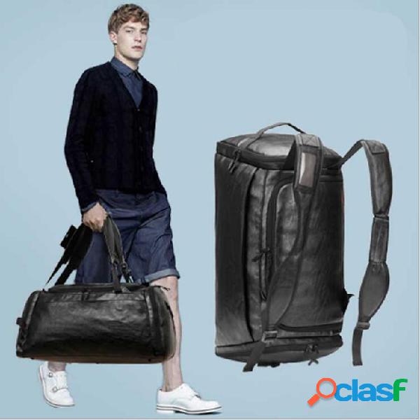 Homens Sólidos Moda Multifuncional Casual Mochila Laptop