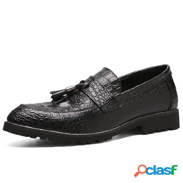 Homens Tassel Casual Couro Shoes
