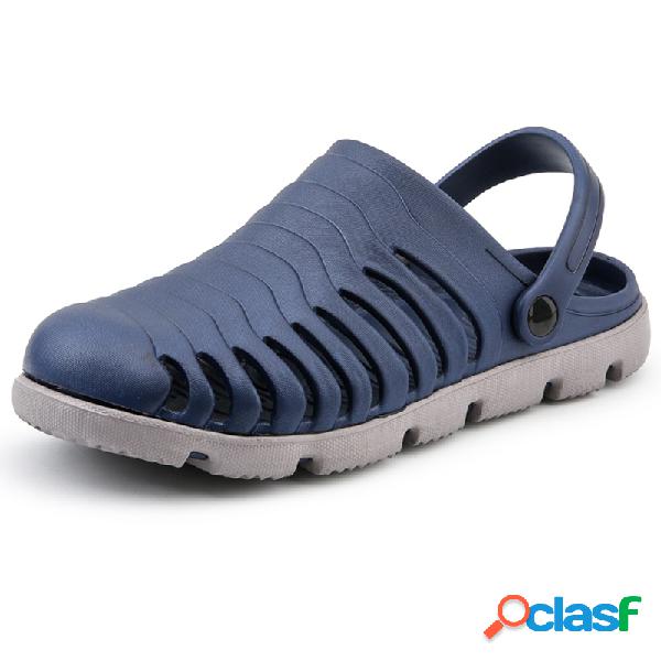 Homens respirável água amigável chinelos Slip-ons Casual