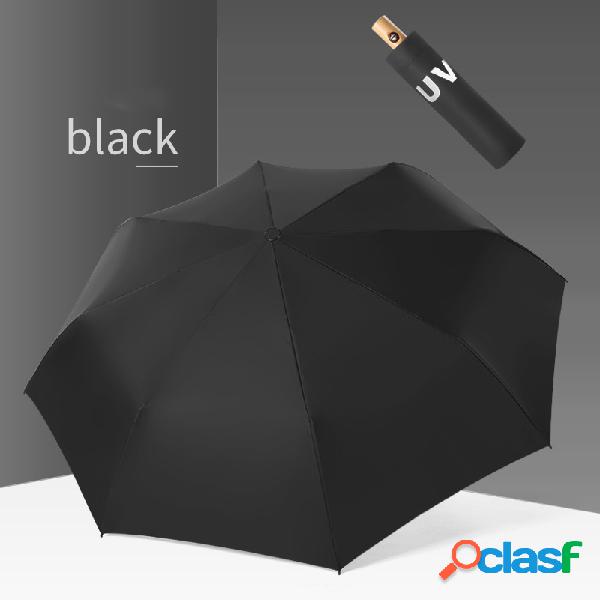 Honana UV Proteção Tri-Fold Umbrella Cor Sólida Solid