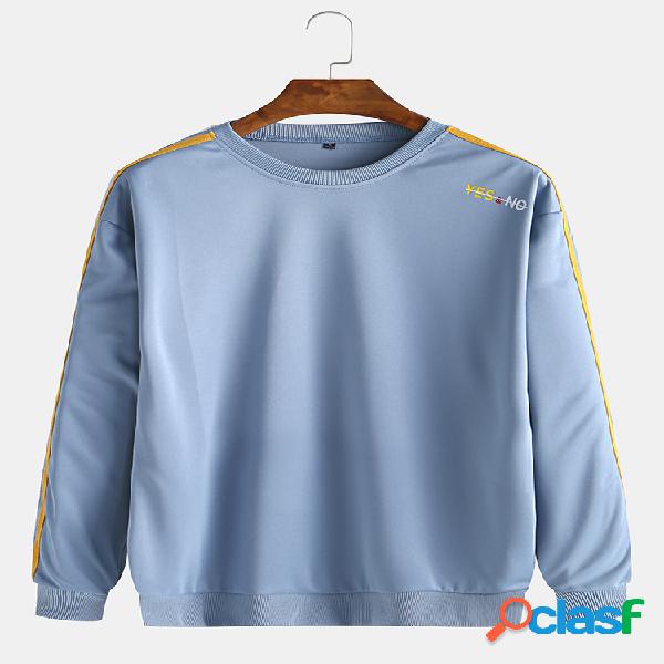 Hoodies frescos da cópia do pescoço da letra dos azuis