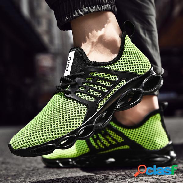 Ji Feng malha Casual calçados esportivos masculinos running