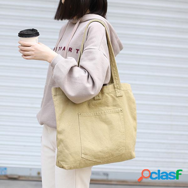 Lazer compras Bolsa grande capacidade lona ombro Bolsa