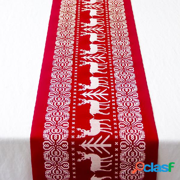 Linho de natal Toalha de Mesa de Natal Bandeira Casa Partido