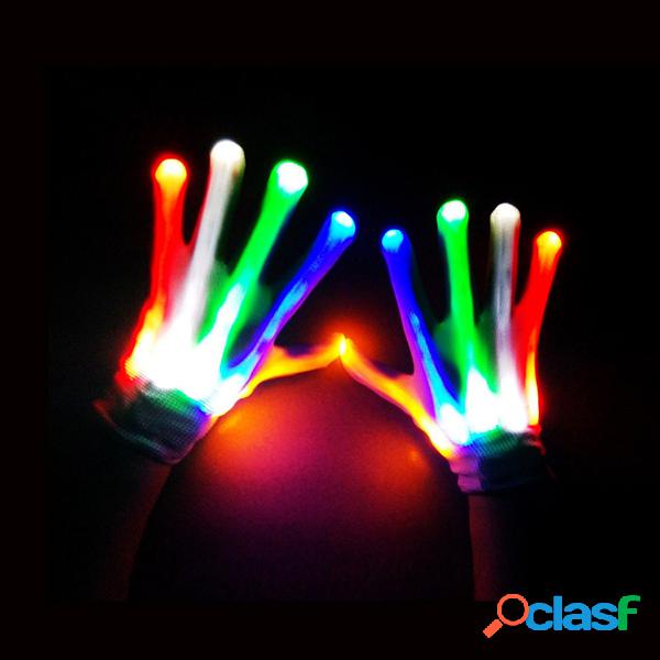 Luvas de luvas LED Luvas de Halloween surpreendentes Light