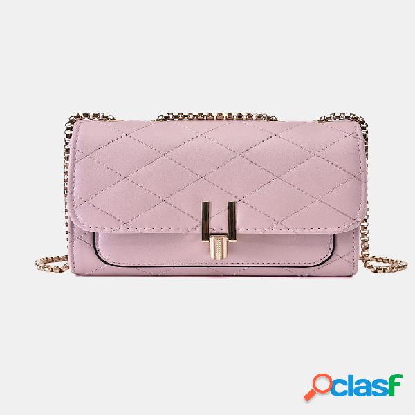 Manta Chain das mulheres Crossbody Mini Bolsa desenhista