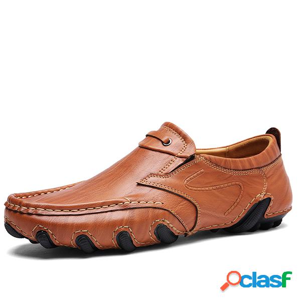 Men Stylish Wearable Slip On Driving Loafers Casaul Leather