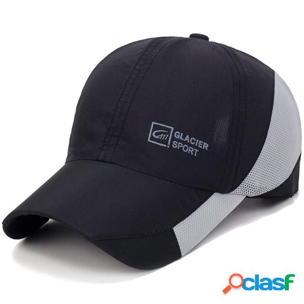 Mens Mulheres Protetor Solar Boné de Beisebol Quick-Dry