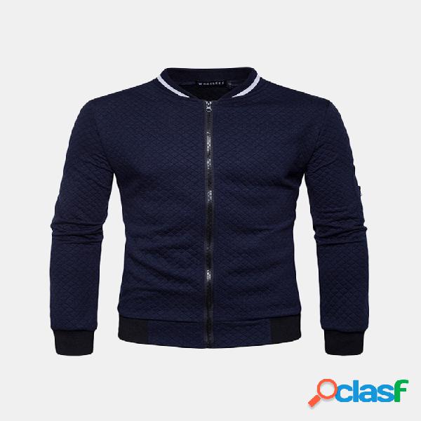 Mens Stand gola Zipper Up Design Sweatshirts Diamond Forma