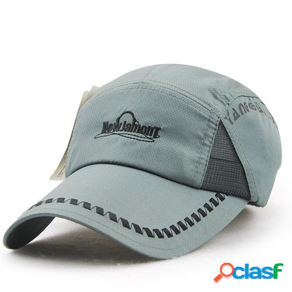 Mens Womens Verão Ultra-fino de secagem rápida boné de