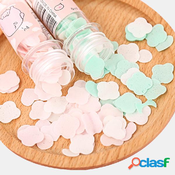 Mão descartável portátil Sabão Papel Sabão Flocos De