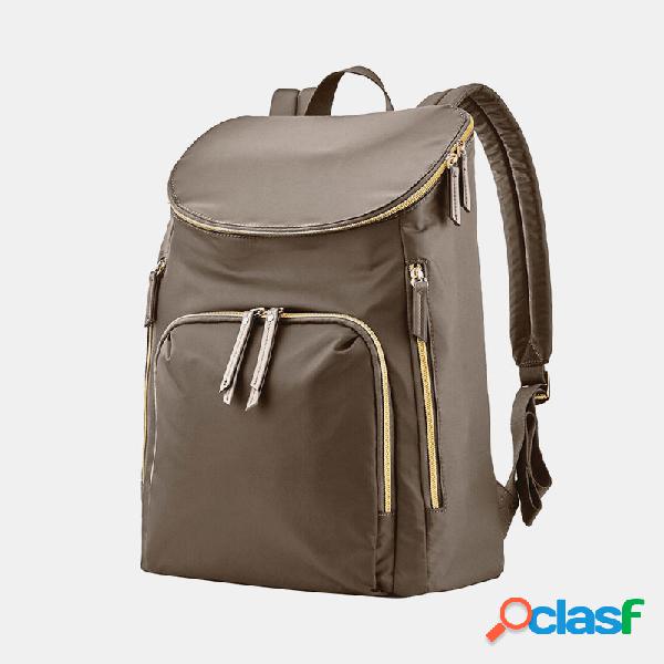 Mulheres Nylon Viagem casual impermeável Bolsa Solid