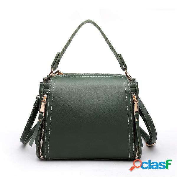 Mulheres pu couro balde pequeno Bolsa bolsa